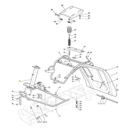 STEERING COLUMN SUPPORT CTF F72 FL ORIGINAL STIGA - 382785243/0 | Newgardenstore.eu