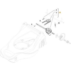 GRUPPO TRAZIONE INN.FRONTALI GT EP41 ORIGINALE STIGA - 181003108/0