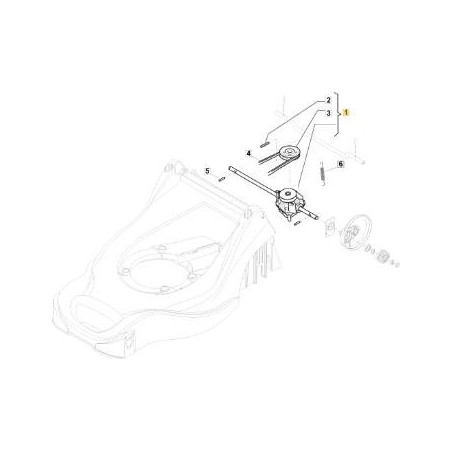 ORIGINAL GT EP41 FRONT INN. UNITE DE TRACTION STIGA - 181003108/0 | Newgardenstore.eu