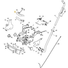 TUBO RACCORDO SCARICO STD ORIGINALE STIGA - 118738259/0