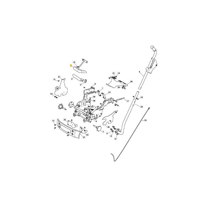 TUYAU D'ÉCHAPPEMENT ORIGINAL STIGA STD - 118738259/0