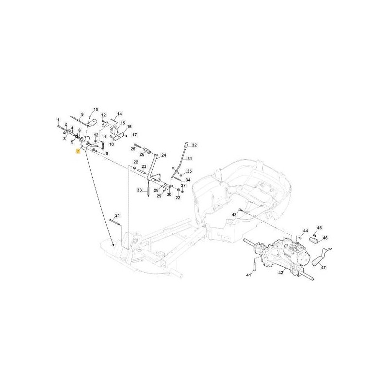 SOPORTE DE PEDAL PKEL VNN ORIGINAL STIGA - 387773557/0