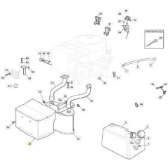 PROTECTION THERMIQUE TC GXV630 ZNN ORIGINE STIGA - 382598073/0 | Newgardenstore.eu