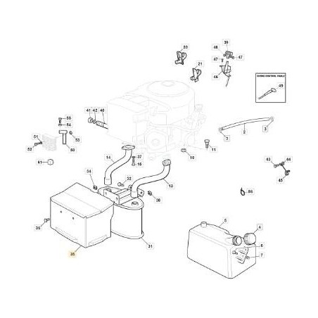 PROTEZIONE CALORE TC GXV630 ZNN ORIGINALE STIGA - 382598073/0 | Newgardenstore.eu
