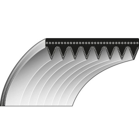 Correa dentada de transmisión de tractor de césped KYNAST 15-E-401 | Newgardenstore.eu