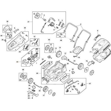 ENGINE AND GEARS E 300 Li 40 ORIGINAL STIGA - 118810957/0 | Newgardenstore.eu