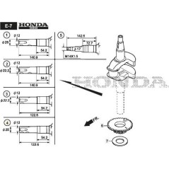 ORIGINAL STIGA CRANKSHAFT - 118551806/0