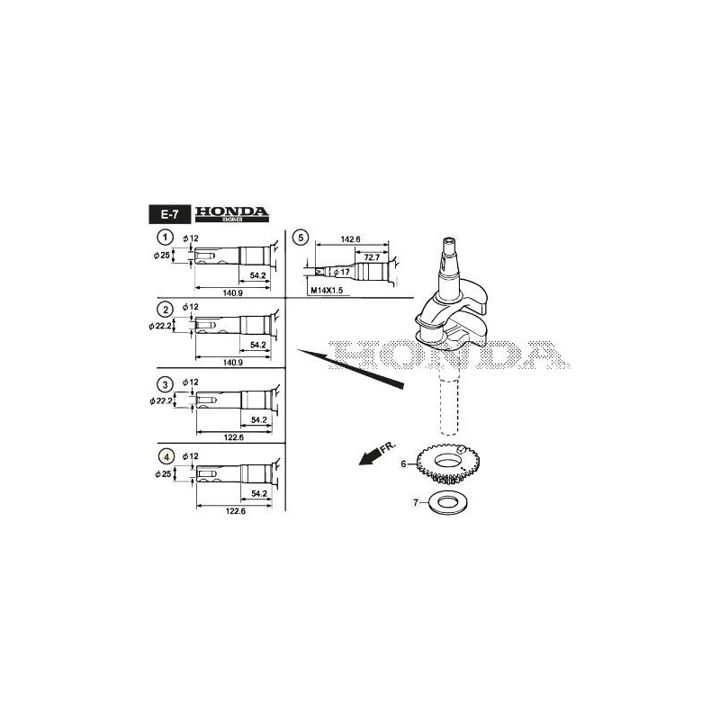 ORIGINAL STIGA CRANKSHAFT - 118551806/0