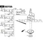 ORIGINAL STIGA CRANKSHAFT - 118551806/0