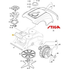 TASTIERA ROBOT STIGA AC500 (L200L) '15 ORIGINALE STIGA - 122420014/0 | Newgardenstore.eu