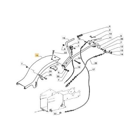 SOPORTE MANILLAR ORIGINAL STIGA ROJO - 1483-2357-01 | Newgardenstore.eu