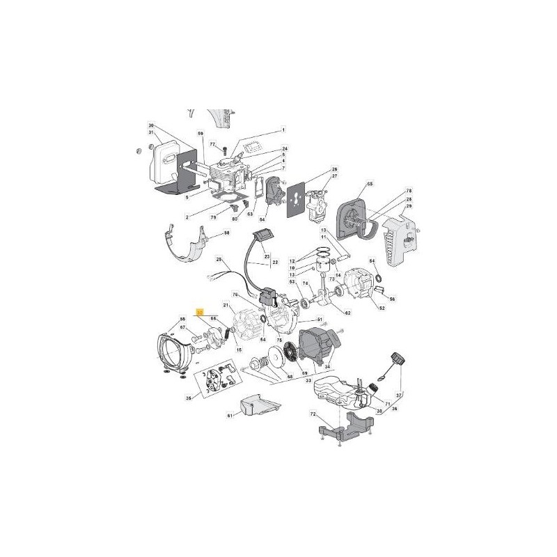 CLUTCH KT01054AA - ORIGINAL STIGA REFILL - 183215006/0