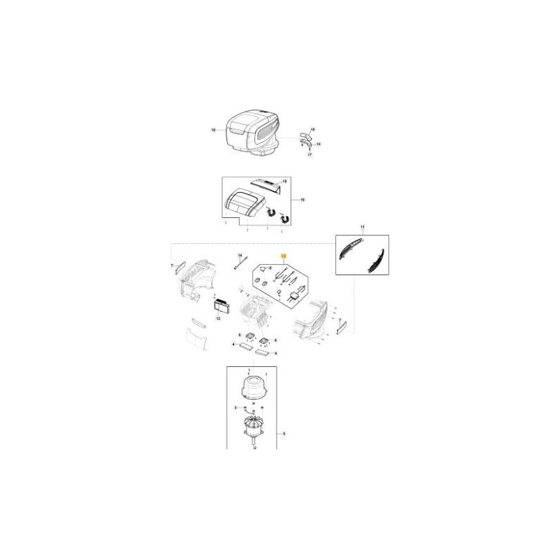 PH 700 DOUBLE ALIMENTATION ORIGINALE STIGA - 118811284/0