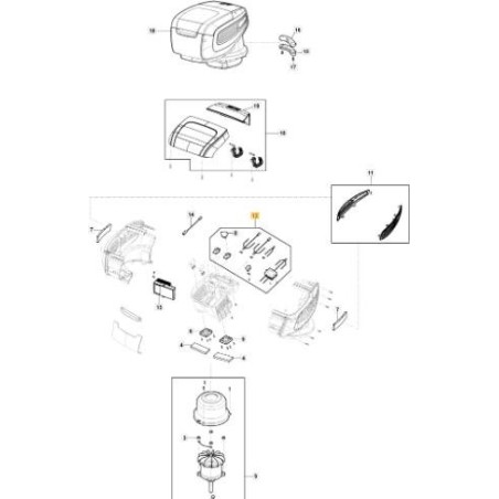 PH 700 DUAL POWER SUPPLY ORIGINAL STIGA - 118811284/0 | Newgardenstore.eu