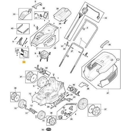 KIT COMMUTATEURS PCB E E 340 Li 40 ORIGINAL STIGA - 118811043/0 | Newgardenstore.eu