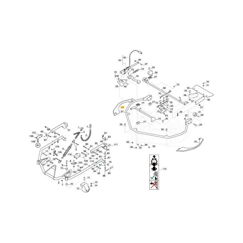 PROTECTION LATÉRALE DX 110 GRIS ASTRAL ORIGINAL STIGA - 387603355/0