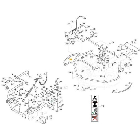 PROTEZIONE LAT. DX 110 GRIGIO ASTRALE ORIGINALE STIGA - 387603355/0 | Newgardenstore.eu