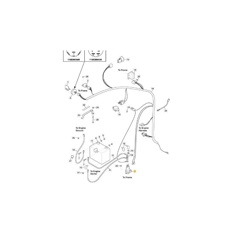 SOLENOIDE DE ARRANQUE ORIGINAL STIGA - 118830121/0