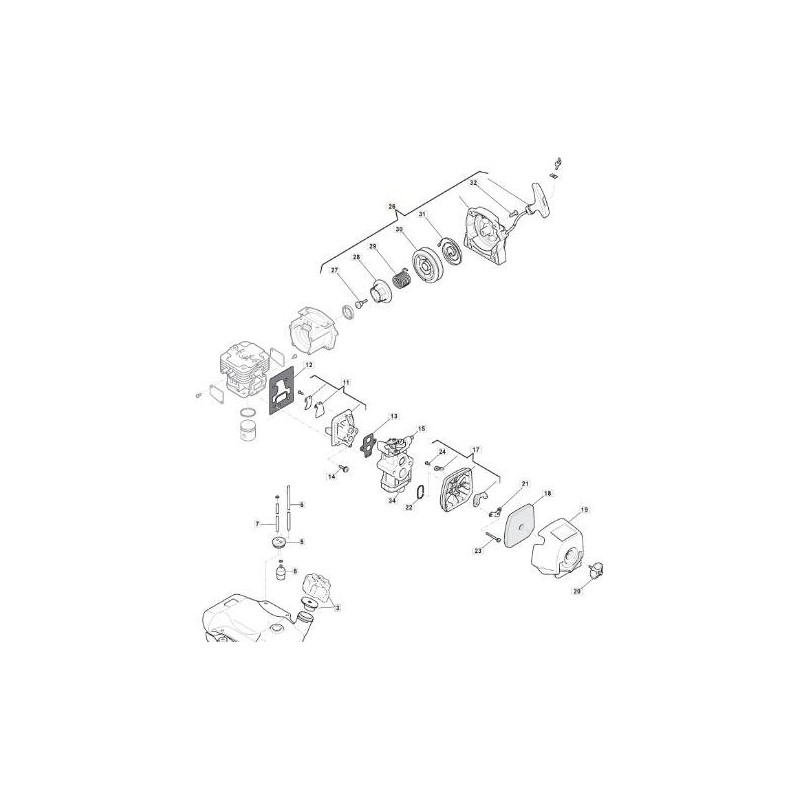 ARRANQUE STIGA NEGRO ORIGINAL - 118801879/0