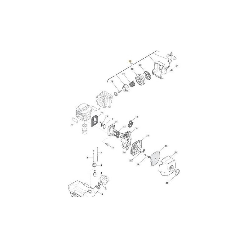 ORIGINAL STIGA SELF-RECOIL START - 118801878/0