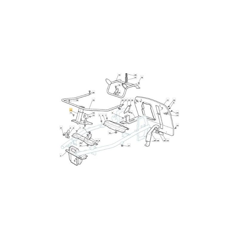 SUPPORTO GUIDA PIANTONE ZNB EL63 09/10 ORIGINALE STIGA - 384783055/0