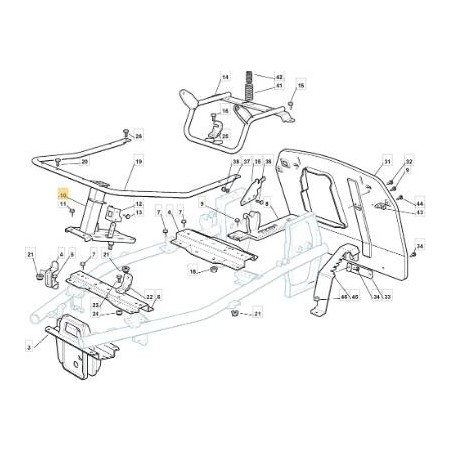 SOPORTE GUIA COLUMNA ZNB EL63 09/10 ORIGINAL STIGA - 384783055/0 | Newgardenstore.eu