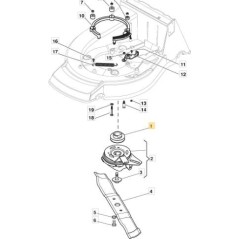 HONDA TRAKTIONSMOTORRIEMENSCHEIBE x NP53 B ORIGINAL STIGA - 122601923/0