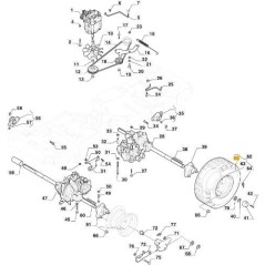 REIFEN KENDA K383A 17x8.00-8 x FM ORIGINAL STIGA - 137950017/0 | Newgardenstore.eu