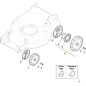 RUOTA MP2 ALU+CORONA D-240 CUSC. STIGA ORIGINALE - 381007800/0