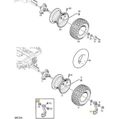 TOOL ATTACHMENT ASSY ORIGINALE STIGA - 1134-5886-01 BRACCIO DI ATTACCO