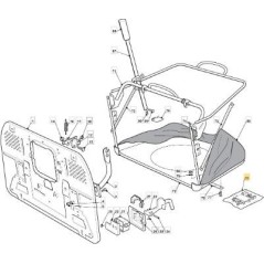 EQUIPEMENT ORIGINAL STIGA TX ECO 10/11 VIS POUR SAC - 382180110/0