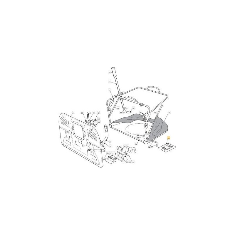 EQUIPEMENT ORIGINAL STIGA TX ECO 10/11 VIS POUR SAC - 382180110/0