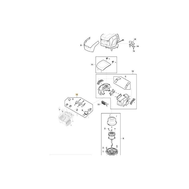 PH 500 DOUBLE ALIMENTATION ORIGINALE STIGA - 118811366/0
