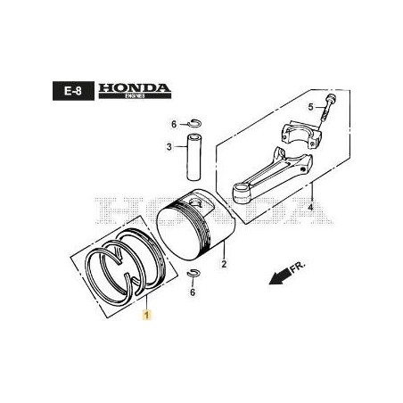 ENSEMBLE DE SEGMENTS DE PISTON ORIGINAL STIGA - 118551764/0 | Newgardenstore.eu