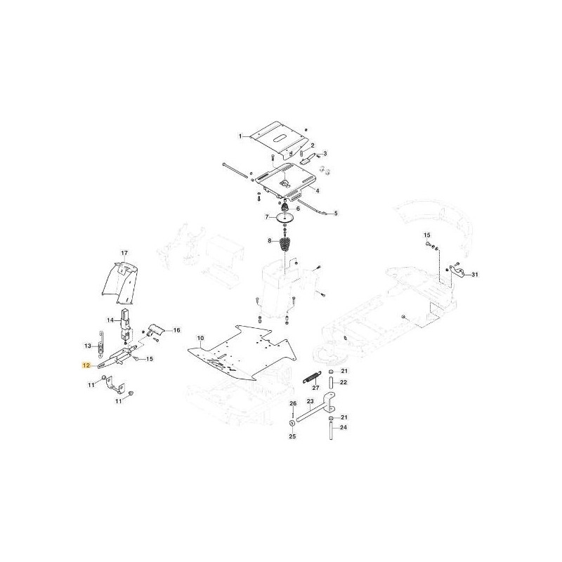 ORIGINAL STIGA PCH VNGS PLATTENHEBEHAKEN – 387256055/0