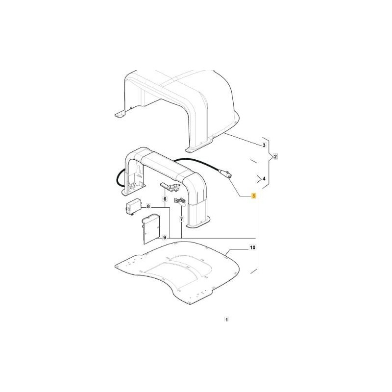 CABLE D'ALIMENTATION DE CHARGE (L300) ORIGINAL STIGA - 112600177/0