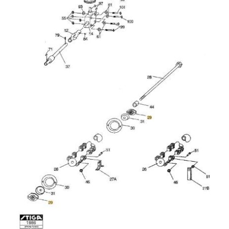 ROULEMENT STIGA ORIGINAL - 1319-1628-01 | Newgardenstore.eu