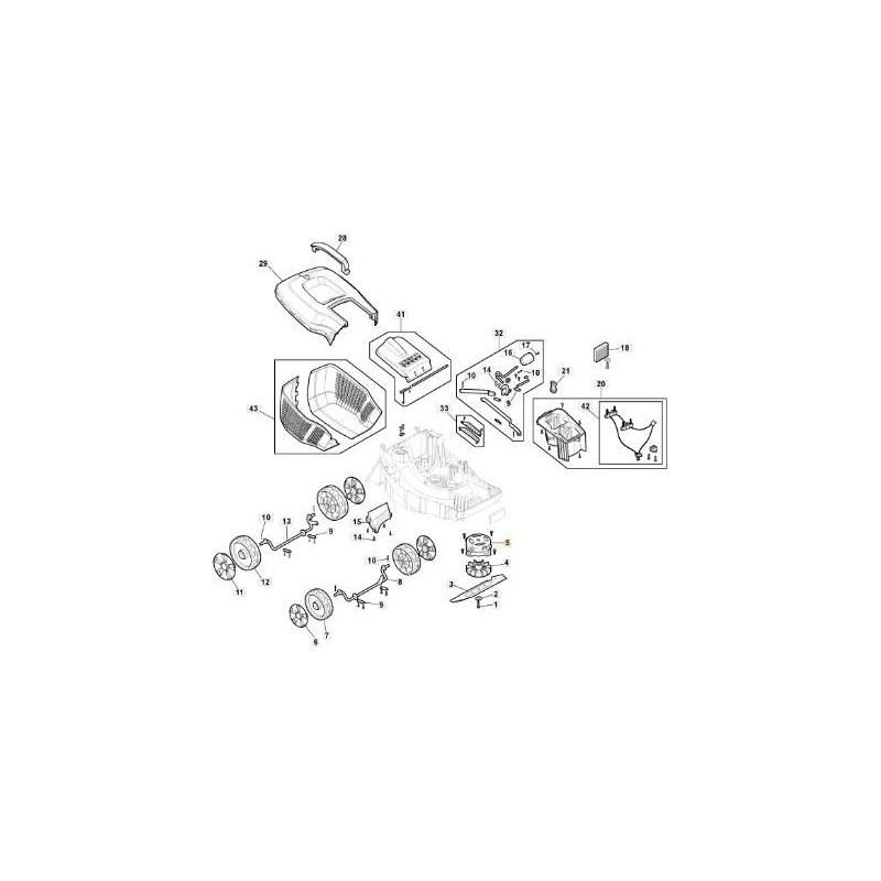ELEKTROMOTOR E 340 LI 20 ORIGINAL STIGA - 118811178/0