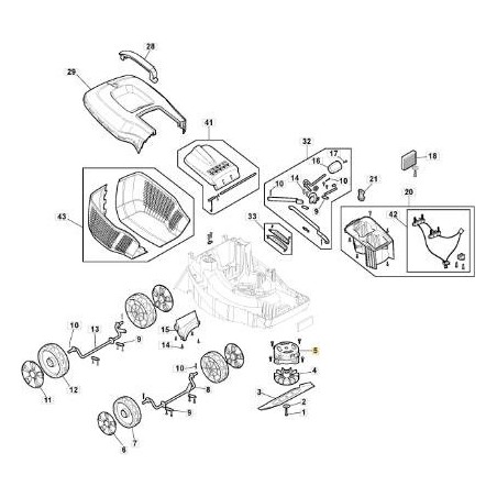 MOTOR ELÉCTRICO E 340 LI 20 ORIGINAL STIGA - 118811178/0 | Newgardenstore.eu