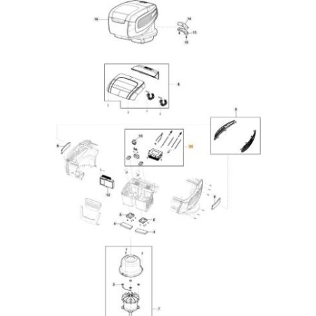 CARTE PARALLÈLE PH 700 POUSSÉE ORIGINALE STIGA - 118811279/0 | Newgardenstore.eu