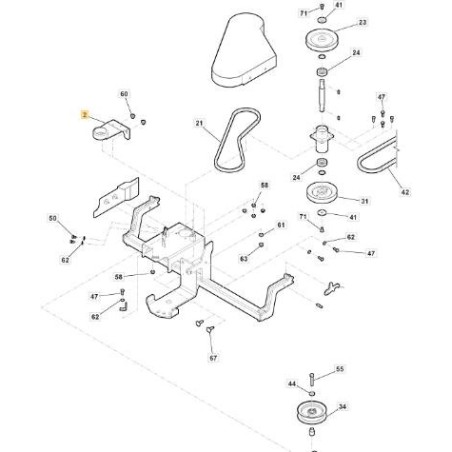 SUPPORT STIGA ORIGINAL - 1319-2327-01 | Newgardenstore.eu