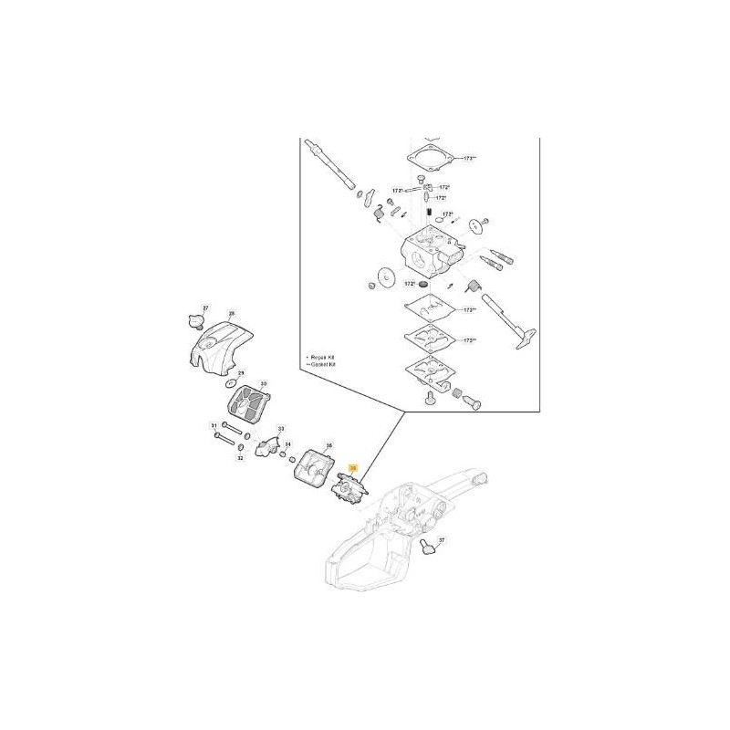 CARBURADOR WALBRO WT 1188 ORIGINAL STIGA - 118804706/0