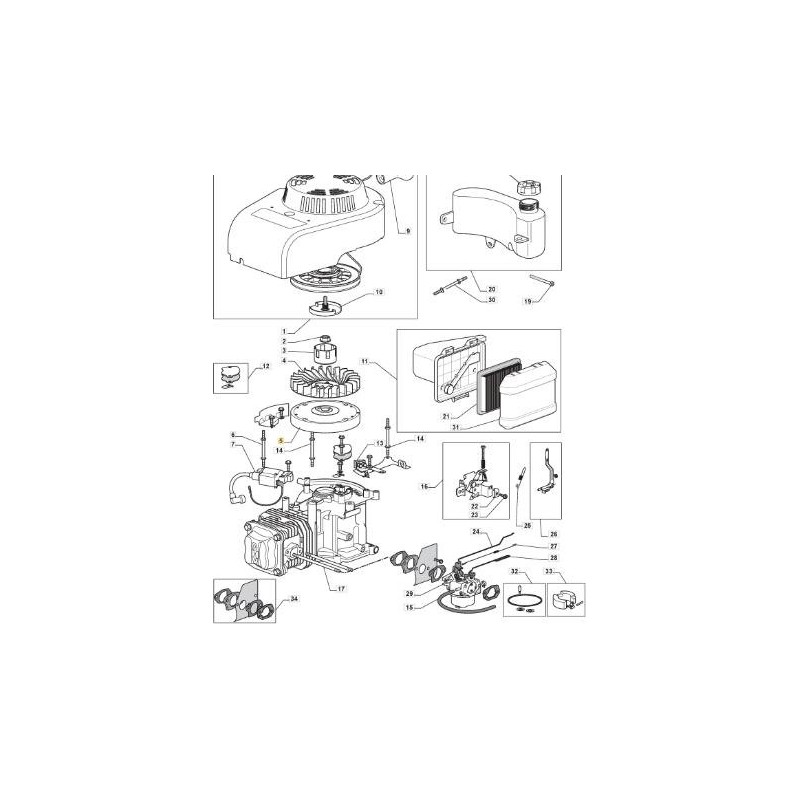 VOLANTE MAGNÉTICO _270020096-0001 ORIGINAL STIGA - 118550253/0