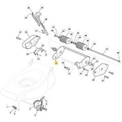 SUPPORTO RULLO VNN RSB LAM. RULLO ORIGINALE STIGA - 381005109/1 | Newgardenstore.eu