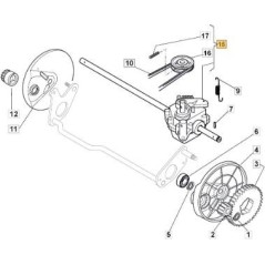 FR.TRACTION GR. EMBRAYAGE POUR CHIEN MCS 50TR ORIGINAL STIGA - 181003095/0 | Newgardenstore.eu