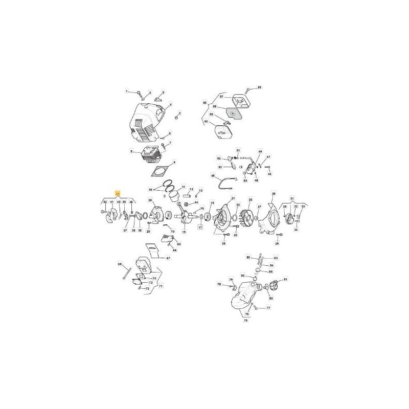 WK CLUTCH 13081-2207 -RDC ORIGINAL STIGA - 6990017