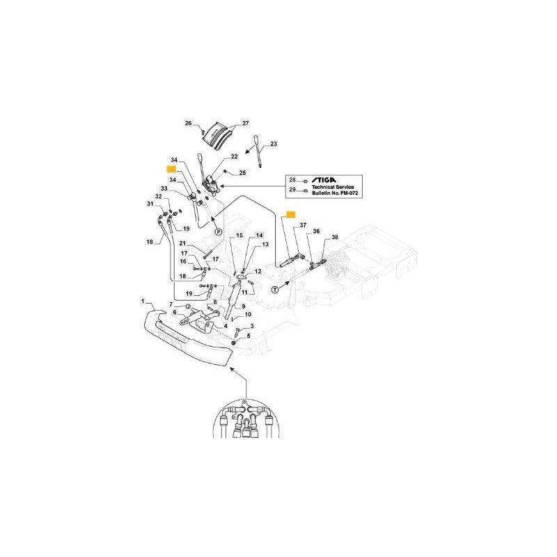 STIGA ORIGINAL PFM EXHAUST PIPE - 387869509/1