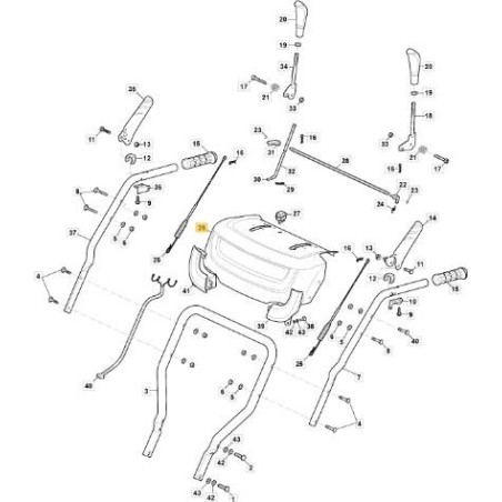 TABLERO - SW GE ORIGINAL STIGA - 118821125/0 | Newgardenstore.eu
