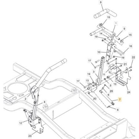 ORIGINAL STIGA STEERING DAMPER - 118830762/0 | Newgardenstore.eu
