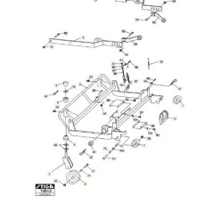 SUPPORT DE ROUE ORIGINAL STIGA - 1134-3520-01 | Newgardenstore.eu